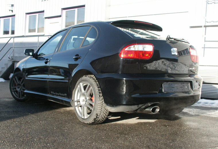 Fox Sportuitlaat Achterdemper Seat Leon Cupra R Type 1M &Oslash;70 - 140x90 Type 44