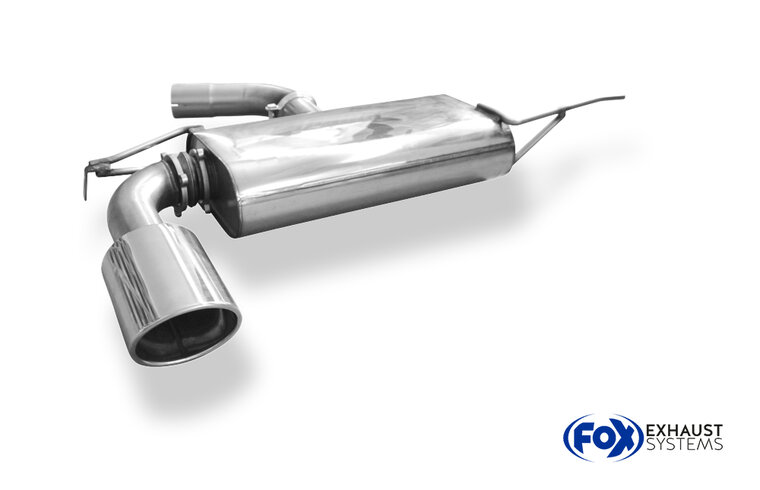 Fox Sportuitlaat Achterdemper Seat Leon 1P Turbo - 129x106 Type 32