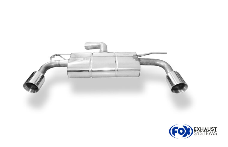 Fox Sportuitlaat Seat Leon 5F - Onafhankelijke wielophanging facelift, uitlaatdemper rechts/links - 1x100 type 25 rechts/links voor Rieger bumper