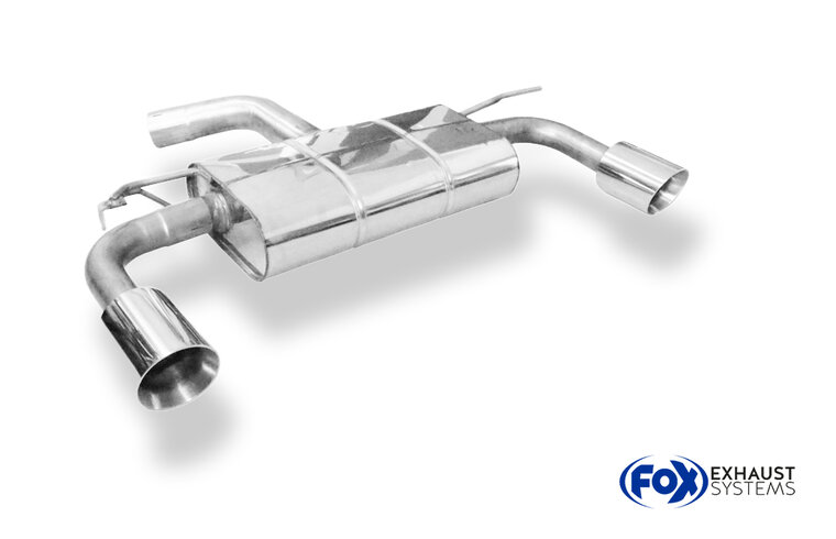Fox Sportuitlaat Seat Leon 5F - Onafhankelijke wielophanging facelift, uitlaatdemper rechts/links - 1x100 type 25 rechts/links voor Rieger bumper