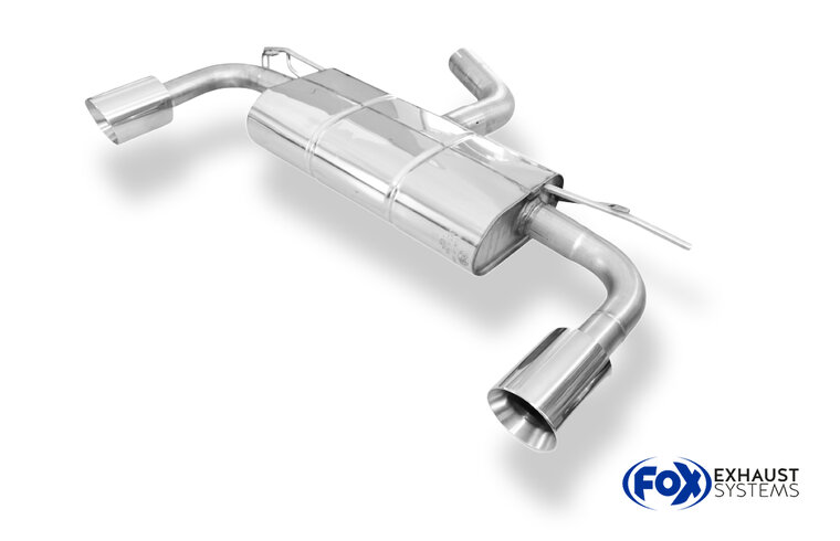 Fox Sportuitlaat Achterdemper Seat Leon 5F rechts/links - 1x100 type 25 rechts/links voor Rieger bumper (onderdeelnummer 00088089)