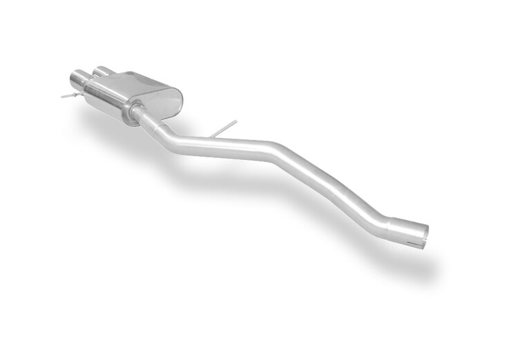 Fox Sportuitlaat Seat Leon 5F ST - Achterdemper met starre achteras - 2x90 Type 25