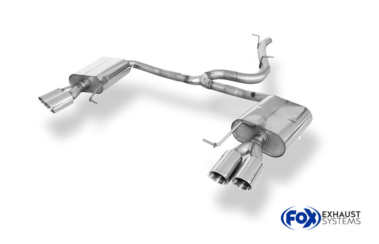 Fox Sportuitlaat Seat Leon 5F ST 4x4 - Cupra 300 met OPF half uitlaatsysteem van OPF - 2x80 Type 25 rechts/links