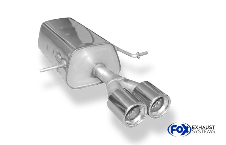 Fox Sportuitlaat Dacia Logan Sedan Benzine Achterdemper Enkelzijdig - 2x80 Type 13