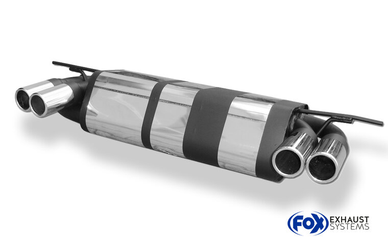 Fox Sportuitlaat Lotus Elise achterdemper, rechter/linker uitlaat - 2x63 Type 12 rechts/links
