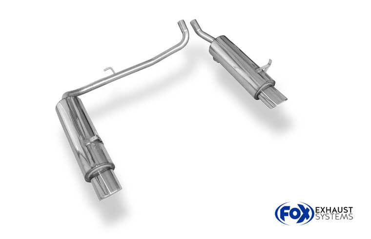 Fox Sportuitlaat Achterdemper rechts/links voor Ford Escape/Maverick Type 1N2/Mazda Tribute EP2 - 115x85 Type 33 rechts/links