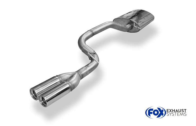 Fox Sportuitlaat Mercedes M-Klasse Type W163 - 2.7l CDI Achterdemper (Enkele Inlaat) - 2x80 Type 13
