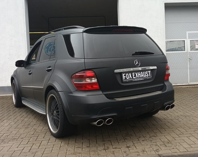 Fox Sportuitlaat Mercedes M-Klasse Type W164 Achterdemper Rechts/Links - 2x115x85 Type 44 Rechts/Links