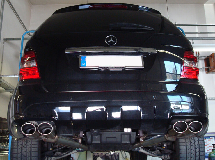 Fox Sportuitlaat Mercedes M-Klasse ML63 - W164 Achterdemper Rechts/Links - 2x115x85 Type 44 Rechts/Links