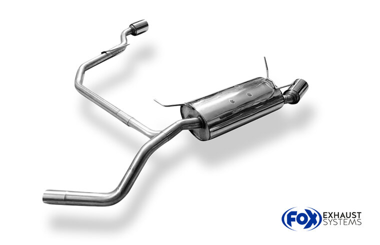 Fox Sportuitlaat Renault Megane I - Type DA Coach Achterdemper Rechts/Links Uitgang - 1x90 Type 13 Rechts/Links