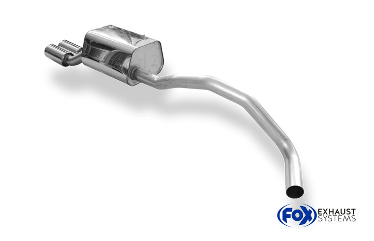 Fox Sportuitlaat Renault Megane III Hatchback/Coupe achterdemper - 2x80 type 12