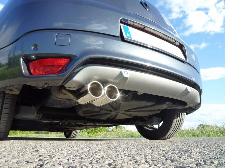 Fox Sportuitlaat Renault Megane III Hatchback/Coupe achterdemper - 2x80 type 12