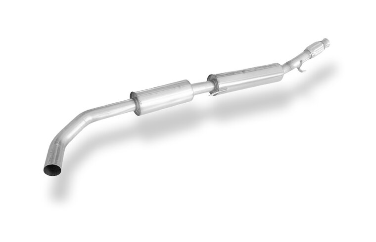 Fox Sportuitlaat Voordemper voor Nissan Micra K14 N, 2-delig, inclusief flexibele buis.