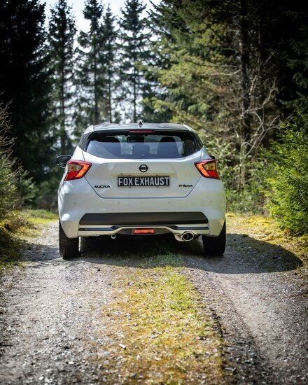 Fox Sportuitlaat Nissan Micra K14 N Achterdemper - 115x85 Type 32