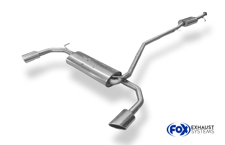 Fox Sportuitlaat Opel Mokka 4x4 &amp; 4x2 Achterdemper rechts/links en voordemper - 115x85 Type 38 rechts/links