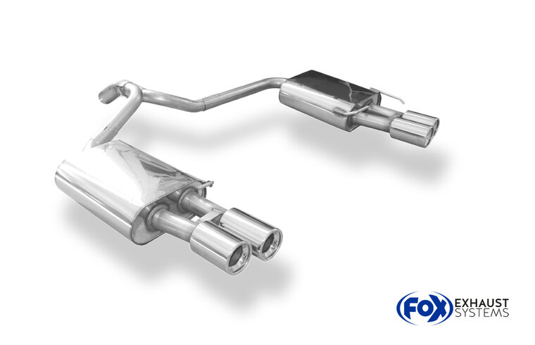 Fox Sportuitlaat Ford Mondeo 4 Turnier (stationwagen) - 2.5l achterdemper rechts/links - 2x80 type 13 rechts/links