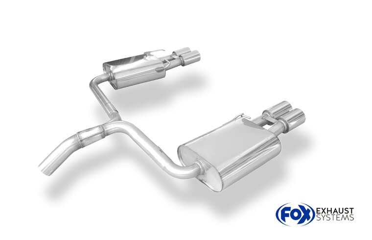 Fox Sportuitlaat Ford Mondeo 4 Turnier (stationwagen) - 2.5l achterdemper rechts/links - 2x80 type 13 rechts/links