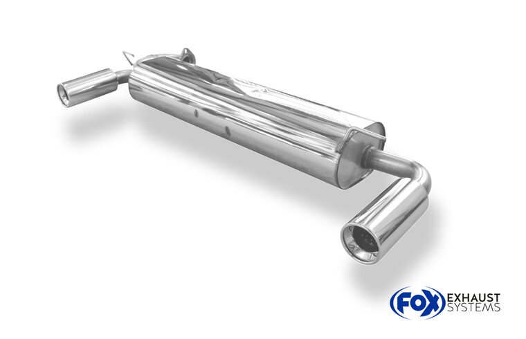 Fox Sportuitlaat Toyota MR2 Type W1 achterdemper, dwarsuitlaat rechts/links - 1x90 Type 13 rechts/links