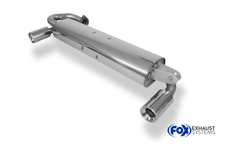 Fox Sportuitlaat Toyota MR2 Type W2 achterdemper, dwarsuitlaat rechts/links - 1x90 Type 13 rechts/links