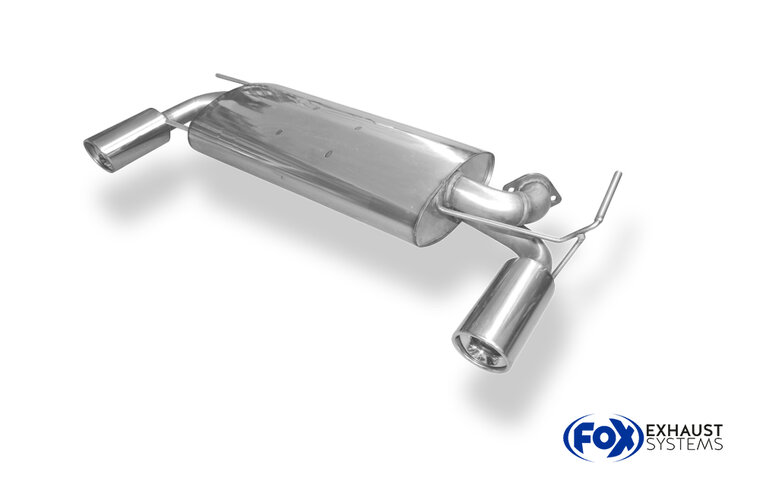 Fox Sportuitlaat Nissan Murano Z50 achterdemper, rechter/linker uitlaat - 1x100 Type 17 rechts/links