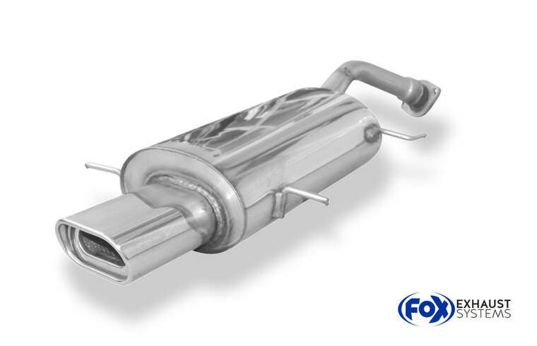 Fox Sportuitlaat Mazda MX3 Type EC achterdemper met tulpvormige uitlaatpijp en flens - 135x80 Type 53