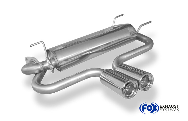 Fox Sportuitlaat Mazda MX5 Type NB achterdemper, centrale uitlaat - 2x80 Type 13 midden