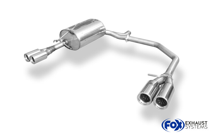 Fox Sportuitlaat Skoda Octavia 1U 4x4 Achterdemper Rechts/Links Uitlaat - 2x76 Type 13 Rechts/Links