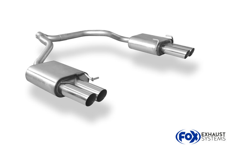 Fox Sportuitlaat Skoda Octavia Type 1Z achterdemper rechts/links - 2x76 Type 10 rechts/links