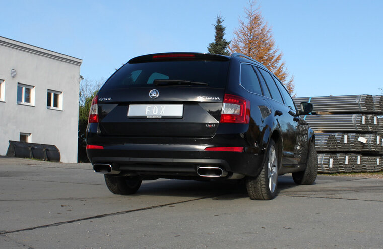 Fox Sportuitlaat Skoda Octavia 5E 4x4 achterdemper rechts/links - 220x80 type 49 rechts/links