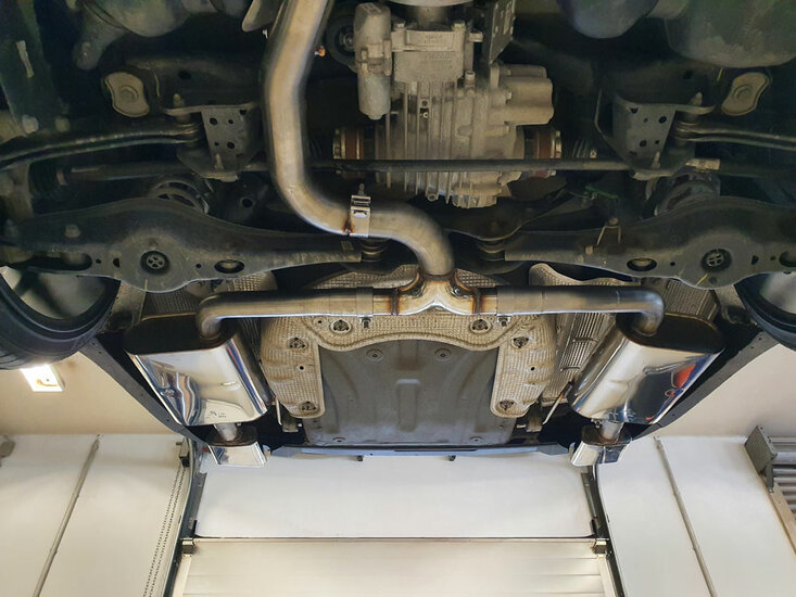 Fox Sportuitlaat Skoda Octavia 5E 4x4 - 2.0l 140kW Achterdemper rechts/links - 145x65 Type 59 rechts/links