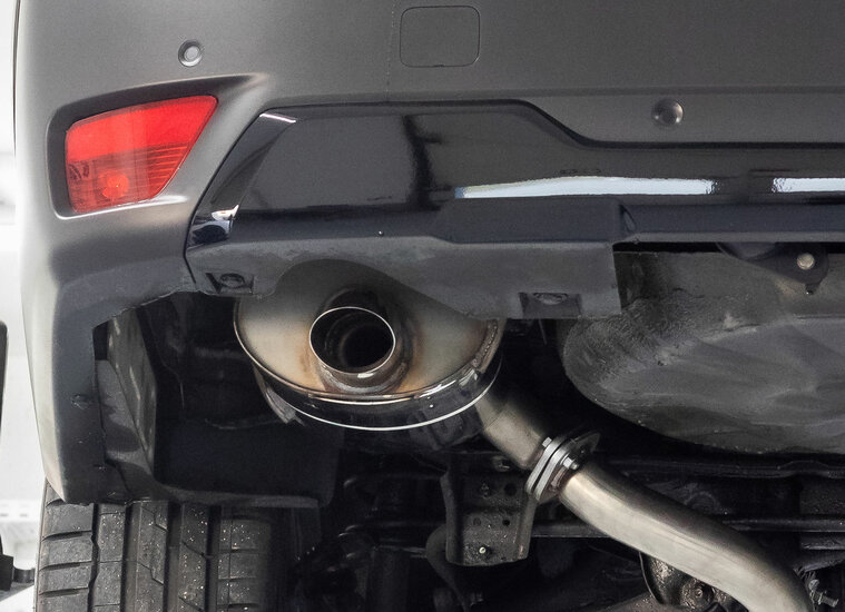 Fox Sportuitlaat Subaru Outback BT uitlaatsysteem bestaande uit voor- en achterdemper - uitlaatpijp 1x76 type 28 (diesellook)
