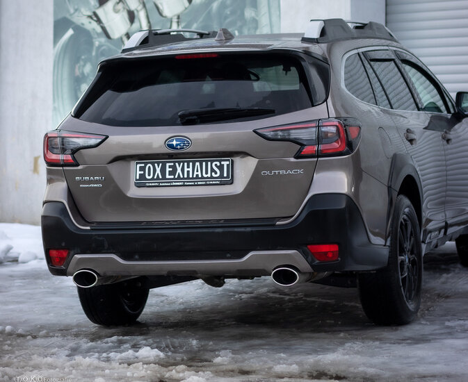 Fox Sportuitlaat Subaru Outback BT achterdemper rechts/links en voordemper - uitlaatpijpen 140x90 type 44 rechts/links