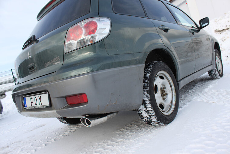 Fox Sportuitlaat Mitsubishi Outlander 4WD achterdemper - 115x85 Type 33