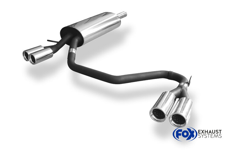 Fox Sportuitlaat VW Passat 3B/3BG Achterdemper Rechts/Links Uitlaat - 2x76 Type 13 Rechts/Links