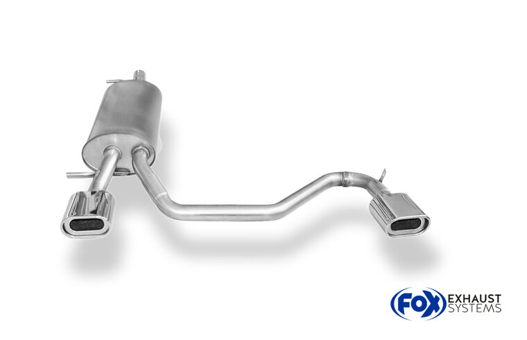Fox Sportuitlaat VW Passat 3B/3BG Achterdemper, rechter/linker uitlaat - 135x80 Type 53 rechts/links