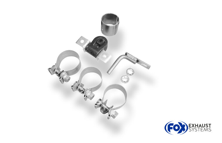 Fox Sportuitlaat VW Passat 3B/3BG Achterdemper, rechter/linker uitlaat - 135x80 Type 53 rechts/links