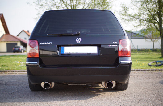 Fox Sportuitlaat VW Passat 3B/3BG 4-Motion achterdemper rechts/links - 1x100 Type 16 rechts/links