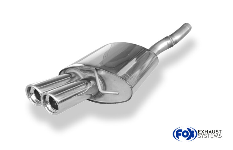 Fox Sportuitlaat VW Passat 3C/ 3C CC Achterdemper &Oslash;63,5mm - 2x90 Type 17