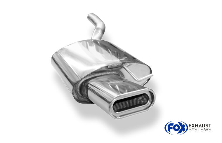 Fox Sportuitlaat VW Passat 3C/ 3C CC Achterdemper &Oslash;63,5 mm - 160x80 Type 53