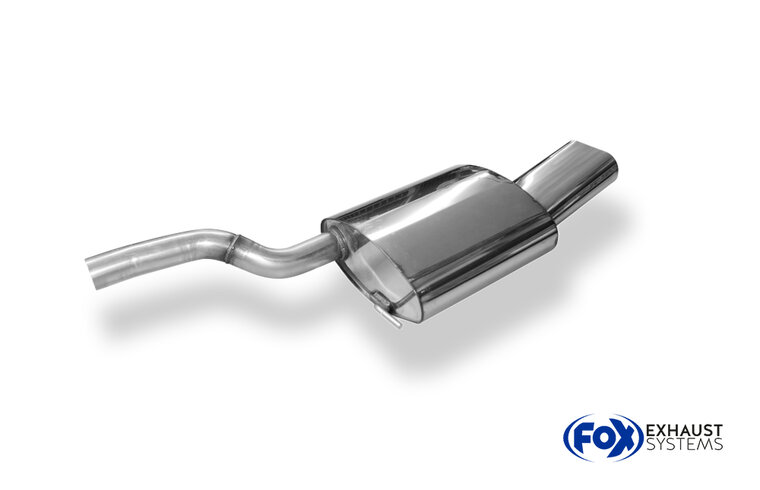 Fox Sportuitlaat VW Passat 3C/ 3C CC Achterdemper &Oslash;63,5 mm - 160x80 Type 53