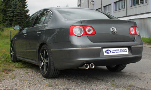 Fox Sportuitlaat VW Passat 3C/ 3C CC - 4 Motion achterdemper - 2x80 Type 13