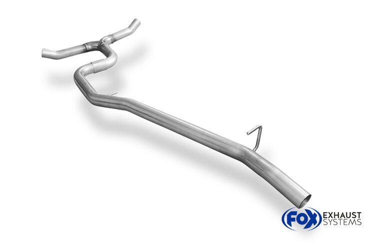 Fox Sportuitlaat Vervangingspijp voor de voordemper van de VW Passat 3C 4-Motion
