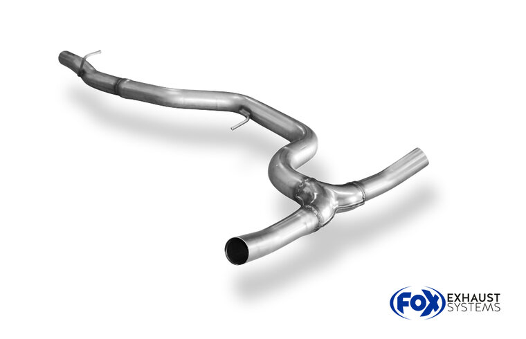 Fox Sportuitlaat Vervangingspijp middendemper voor VW Passat 3C 4-Motion - 3.2l + 3.6l inclusief Y-adapter