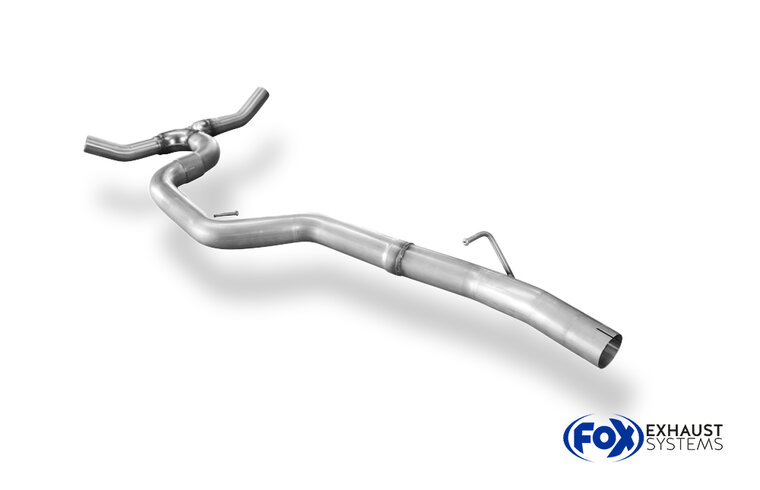 Fox Sportuitlaat Vervangingspijp middendemper voor VW Passat 3C 4-Motion - 3.2l + 3.6l inclusief Y-adapter