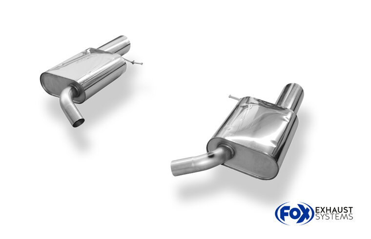 Fox Sportuitlaat VW Passat 3C/3CC 4-Motion - R36 Achterdemper rechts/links - 1x100 Type 16 rechts/links