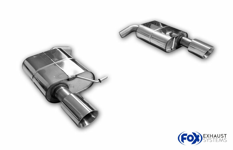 Fox Sportuitlaat VW Passat 3C/3CC 4-Motion - R36 Achterdemper rechts/links - 1x100 Type 25 rechts/links