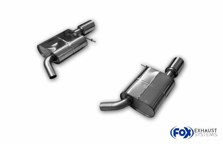Fox Sportuitlaat VW Passat 3C 4-Motion - 3.2l Achterdemper rechts/links - 1x100 Type 25 rechts/links