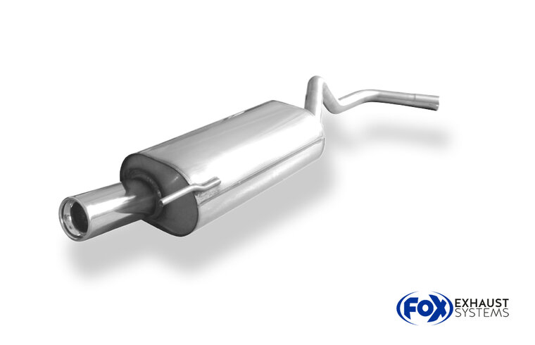 Fox Sportuitlaat VW Polo 6N enkelvoudige uitlaatdemper &Oslash;45mm - 1x80 Type 13