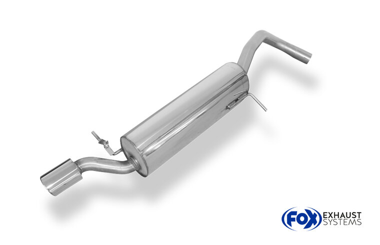 Fox Sportuitlaat VW Polo 6R achterdemper - 88x74 Type 32