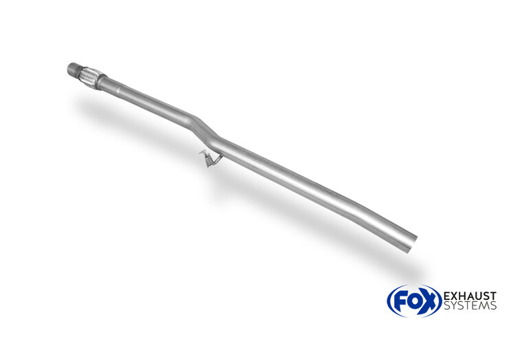 Fox Sportuitlaat Vervangingspijp voor de voordemper van de VW Polo 86C
